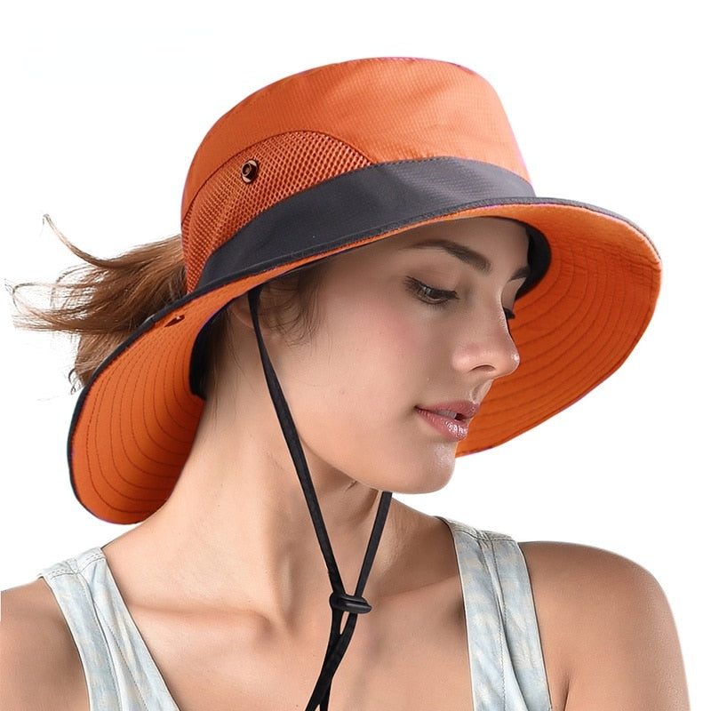 Women Wide Brim UV Protection Sun Hat