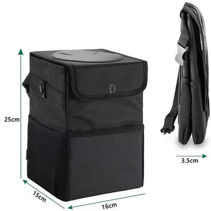 Waterproof Car Trash Can Bin Organizer